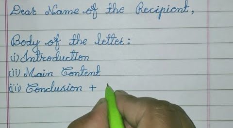 How to write informal letter?
