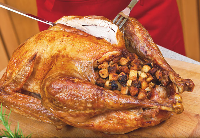 How long to cook a stuffed turkey?
